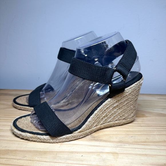 Lauren Ralph Lauren Shoes - Lauren Ralph Lauren  Indigo Sandals, Espadrille-Wedge-Black, Women 8